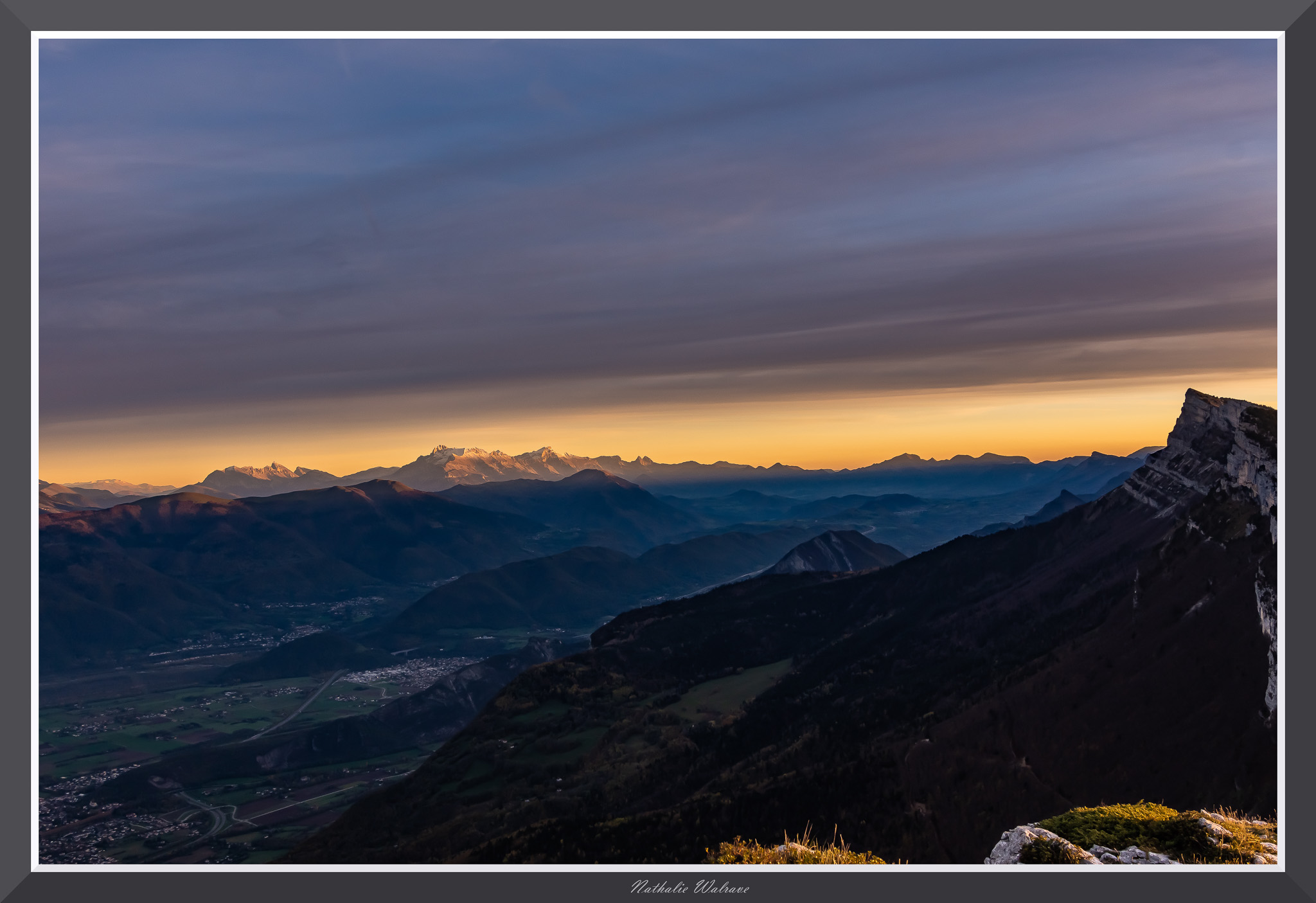 paysage de coucher de soleil